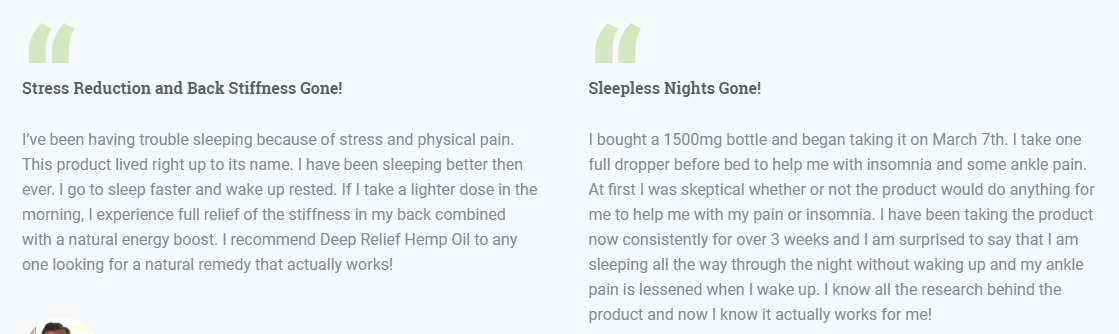 Deep Relief Cbd
