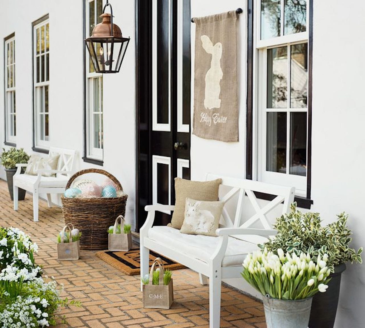 Easter Front Porch Décor: 15 Bright & Joyful Ideas to Welcome Spring