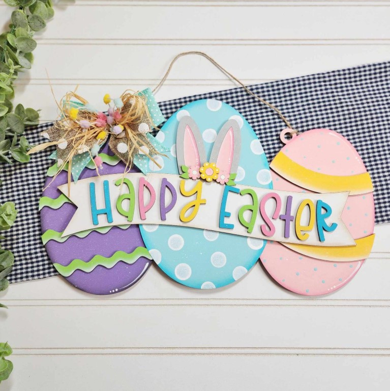 50+ Creative Easter Egg Door Hanger Ideas for a Festive Front Door