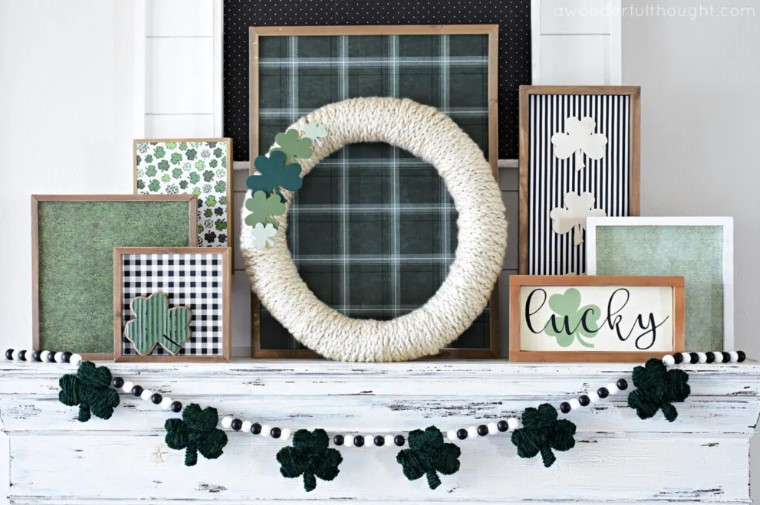 55+ Charming Mantel Decorations for St. Patrick’s