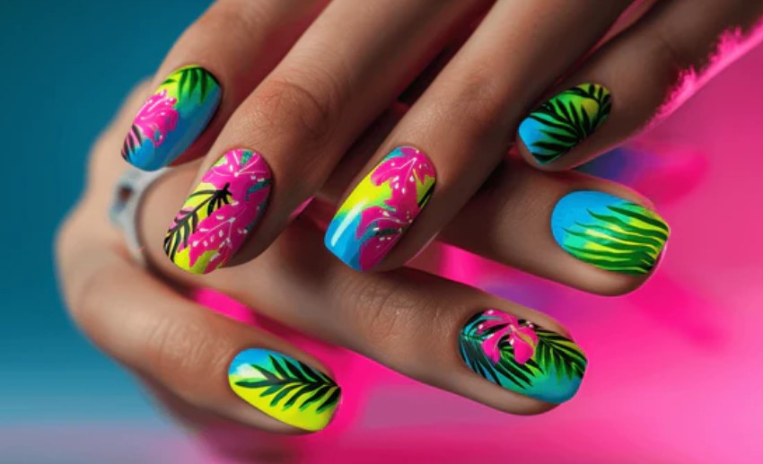 Best 53+ Tropical Summer Nail Ideas to Try