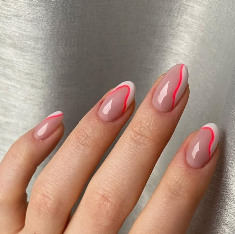 Valentines Velvet Swirl Magic: 52+ White and Pink Nail Designs to Try