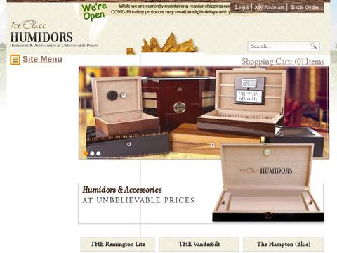 1st Class Cigar Humidors Coupons and Promo Code