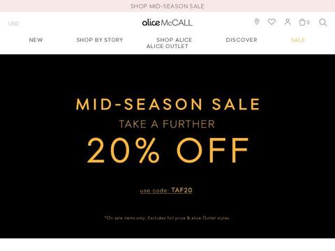 Alice McCall Coupons and Promo Code