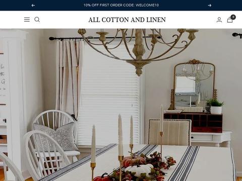 All Cotton And Linen Coupons and Promo Code