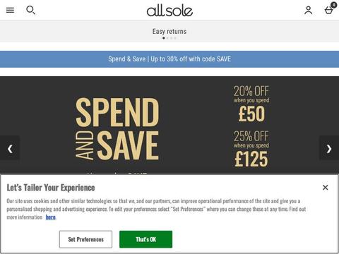 AllSole UK Coupons and Promo Code