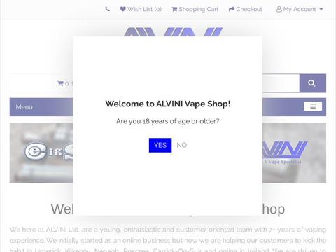 Alvini Vape Shop Coupons and Promo Code