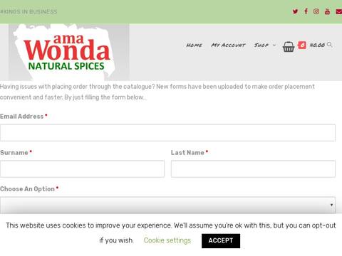 Ama Wonda Coupons and Promo Code