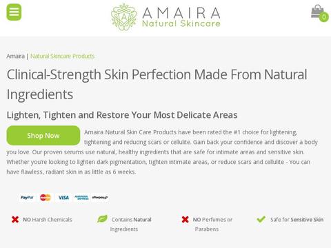 Amaira Natural Skincare Coupons and Promo Code