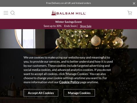 Balsam Hill UK Coupons and Promo Code