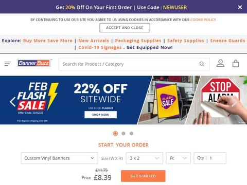 Banner Buzz UK Coupons and Promo Code