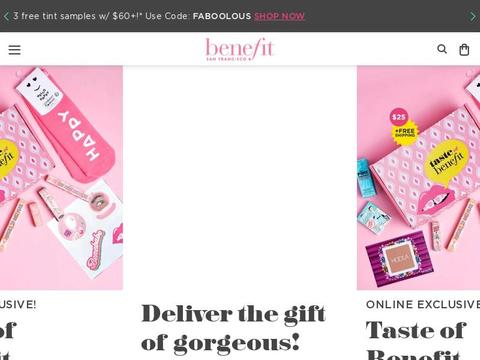 Benefit Cosmetics Coupons and Promo Code