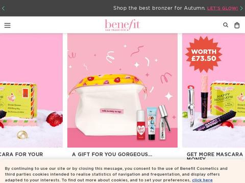 Benefit Cosmetics UK Coupons and Promo Code