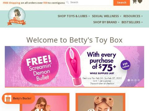 Betty's Toy Box Coupons and Promo Code