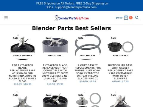 BlenderPartsUSA Coupons and Promo Code