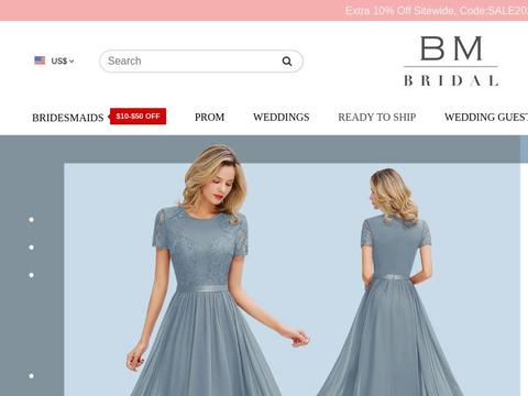 BM BRIDAL CO.,INC Coupons and Promo Code