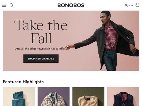 Bonobos Coupons and Promo Code