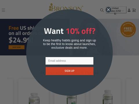 Bronson Vitamins Coupons and Promo Code