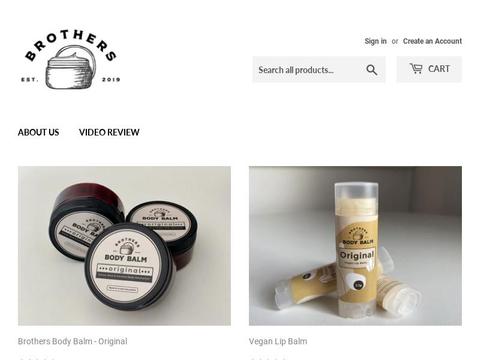 Brothers Body Balm Coupons and Promo Code