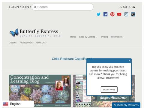 Butterfly Express Coupons and Promo Code