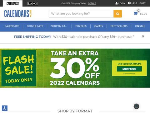 Calendars.com Coupons and Promo Code