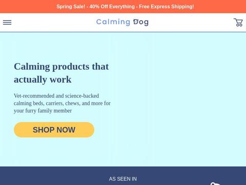 Calming Dog Coupons and Promo Code