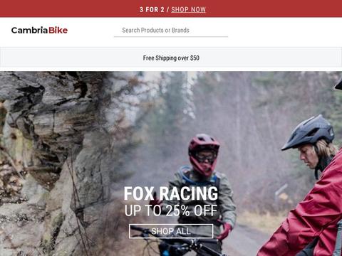 Cambria Bicycle Outfitter Coupons and Promo Code