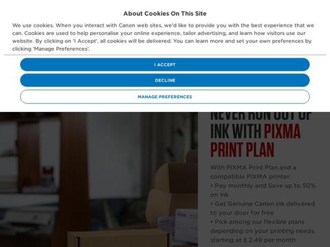 Canon UK Coupons and Promo Code