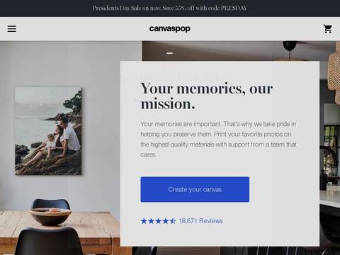 CanvasPop Coupons and Promo Code