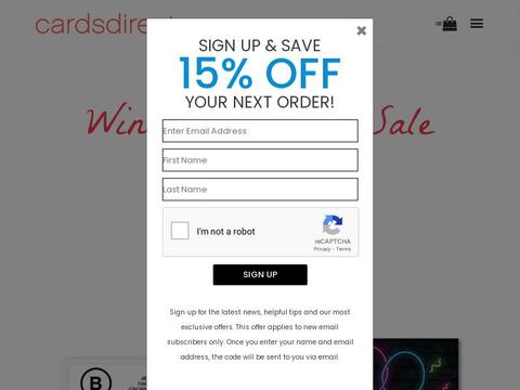 CardsDirect Coupons and Promo Code