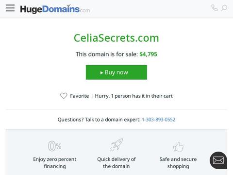 CeliaSecrets Coupons and Promo Code