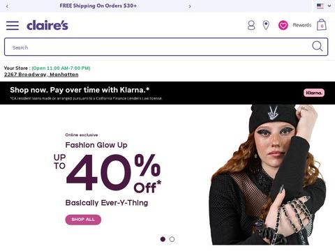 Claire's UK Coupons and Promo Code