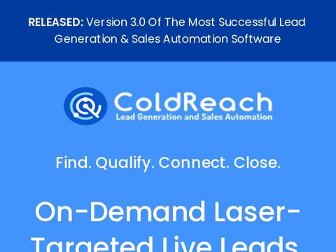 ColdReach Sales Coupons and Promo Code