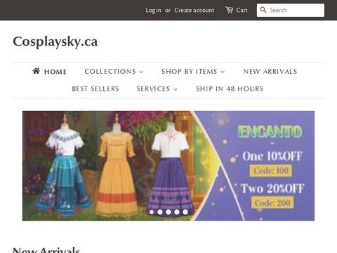 Cosplaysky.ca Coupons and Promo Code