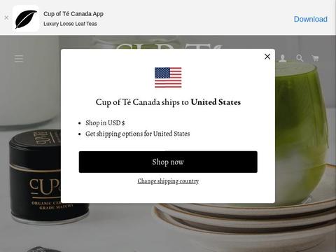 Cup Of Te Canada Coupons and Promo Code