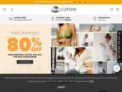 Cupshe UK Coupons and Promo Code