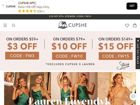 CUPSHE WW Coupons and Promo Code