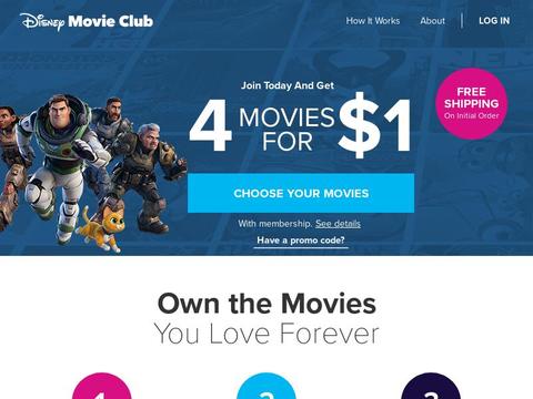 disneymovieclub Coupons and Promo Code