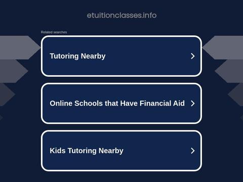 E-tuitionClasses Coupons and Promo Code