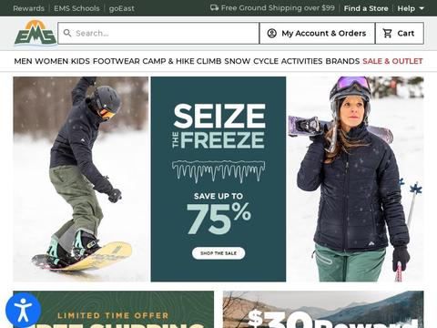 Eastern Mountain Sports Coupons and Promo Code