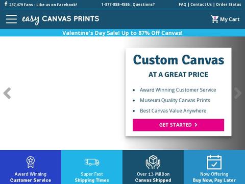 Easy Canvas Prints Coupons and Promo Code