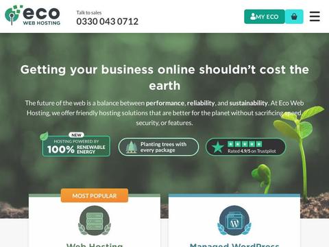 Eco Web Hosting Coupons and Promo Code