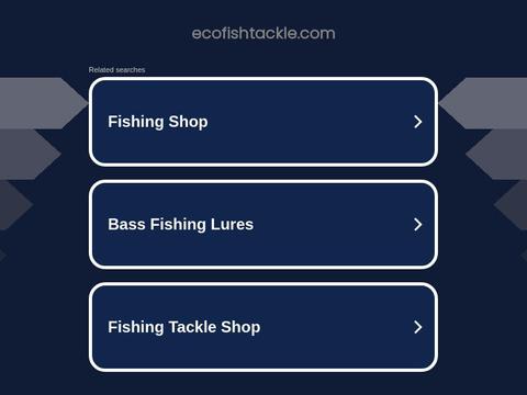 EcoFish Tackle Coupons and Promo Code