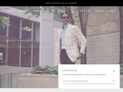 ESQ Coupons and Promo Code