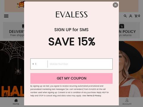 evaless Coupons and Promo Code