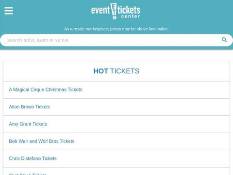 Event Tickets Center Coupons and Promo Code