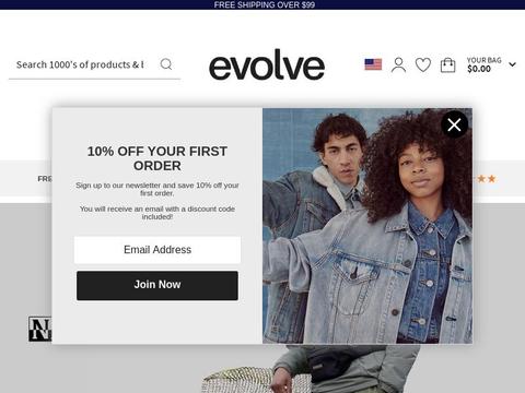 Evolve Clothing Coupons and Promo Code