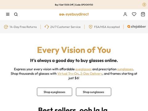 EyeBuyDirect Coupons and Promo Code