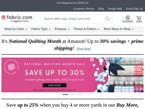 Fabric Coupons and Promo Code