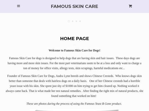 Famous Skin Care For Dogs Coupons and Promo Code